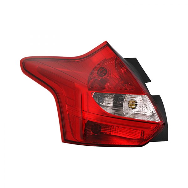 Spyder® - Driver Side Chrome/Red Factory Style Tail Light, Ford Focus