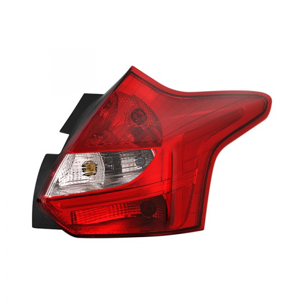 Spyder® - Passenger Side Chrome/Red Factory Style Tail Light, Ford Focus