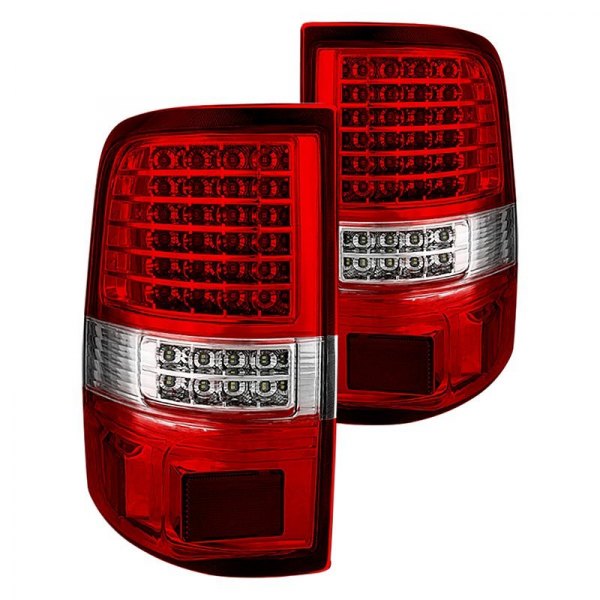 Spyder® - Chrome/Red LED Tail Lights, Ford F-150