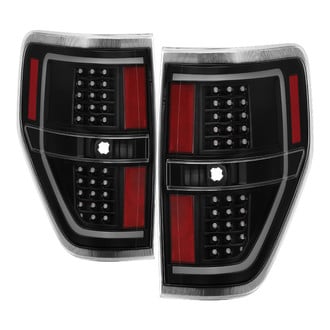 Spyder® - Driver and Passenger Side Black Fiber Optic LED Tail Lights
