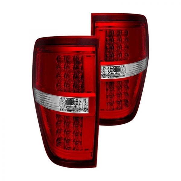 Spyder® - Chrome/Red LED Tail Lights, Ford F-150