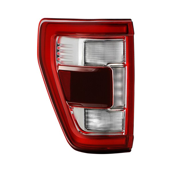 Spyder® - Driver Side Chrome/Red Factory Style Fiber Optic LED Tail Light