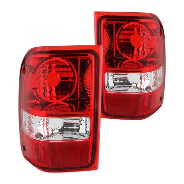 Spyder® - Chrome/Red Factory Style Tail Lights, Ford Ranger