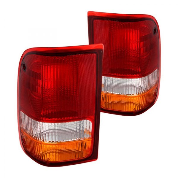 Spyder® - Chrome Red/Amber Factory Style Tail Lights, Ford Ranger