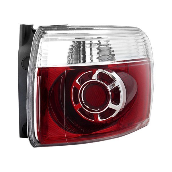 Spyder® - Driver Side Outer Chrome/Red Factory Style Tail Light, GMC Acadia