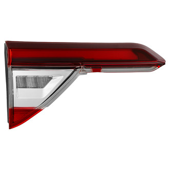 Spyder® - Driver Side Inner Chrome/Red Factory Style Fiber Optic LED Tail Light