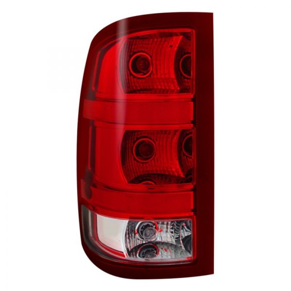 Spyder® - Driver Side Chrome/Red Factory Style Tail Light