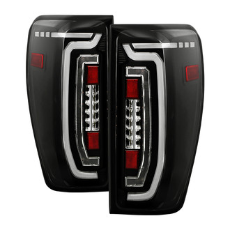 Spyder® - Driver and Passenger Side Black Fiber Optic LED Tail Lights