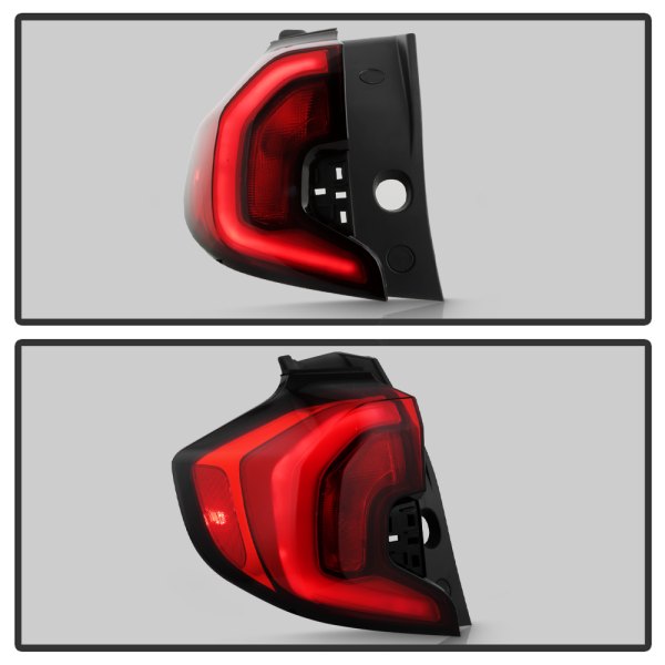 Spyder® ALT-JH-GTE18DEN-OE-L - Driver Side Black/Red Factory Style