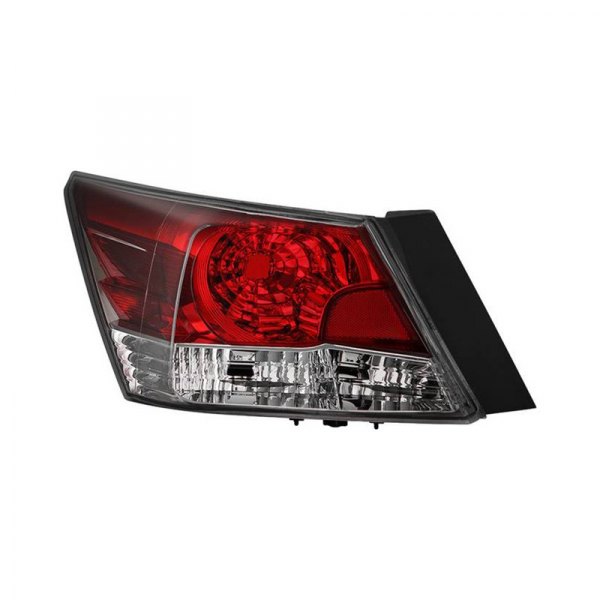 Spyder® - Driver Side Outer Chrome/Red Factory Style Tail Light, Honda Accord