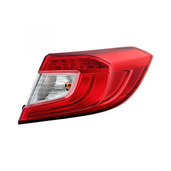 Spyder® - Passenger Side Outer Chrome/Red Factory Style LED Tail Light, Honda Accord