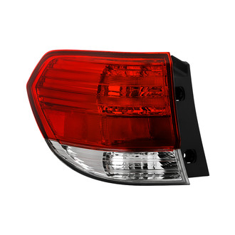 Spyder® - Driver Side Outer Chrome/Red Factory Style Tail Light