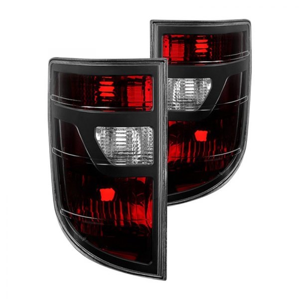 Spyder® - Black Red/Smoke Factory Style Tail Lights, Honda Ridgeline