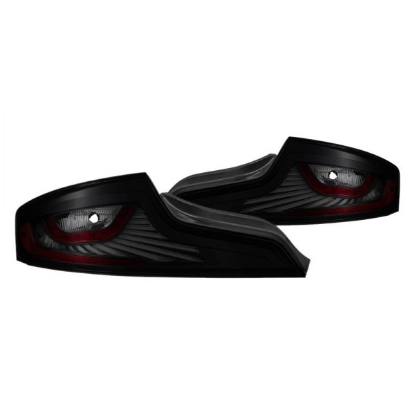 Spyder® - Black/Smoke Fiber Optic LED Tail Lights, Infiniti G35