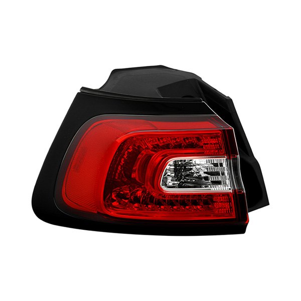 Spyder® - Driver Side Outer Chrome/Red Factory Style LED Tail Light