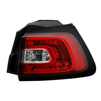Spyder® - Passenger Side Outer Chrome/Red Factory Style LED Tail Light
