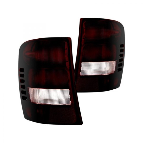 Spyder® - Chrome Red/Smoke Factory Style Tail Lights, Jeep Grand Cherokee