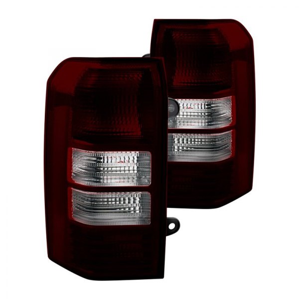 Spyder® - Chrome Red/Smoke Factory Style Tail Lights, Jeep Patriot