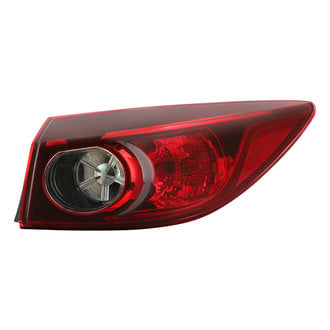 Spyder® - Passenger Side Outer Black/Red Factory Style Tail Light