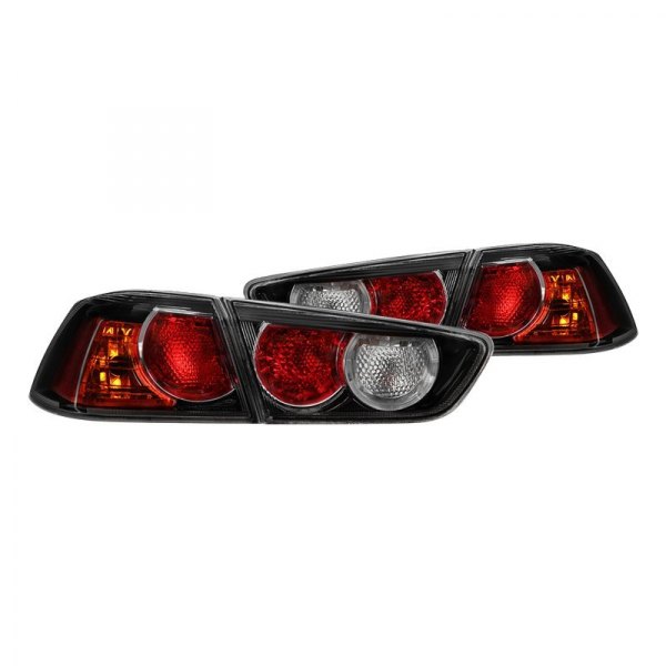 Spyder® - Black Red/Amber Factory Style Tail Lights, Mitsubishi Lancer
