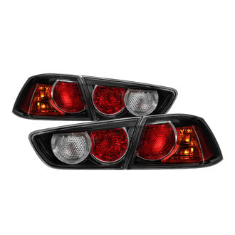 Spyder® - Driver and Passenger Side Black Red/Amber Euro Tail Lights