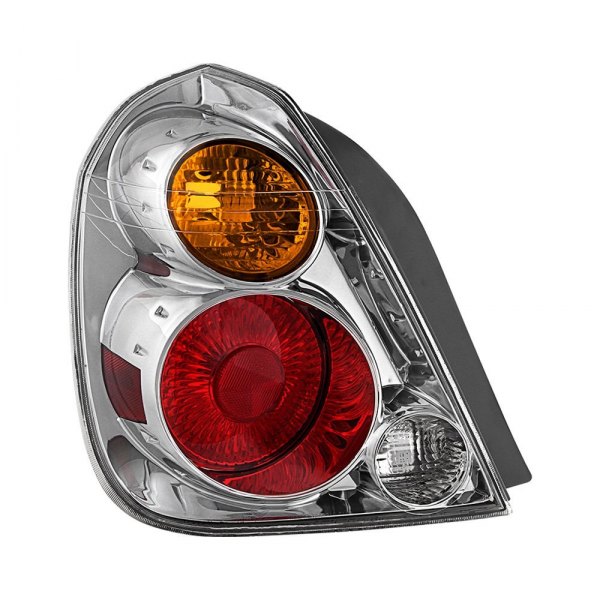 Spyder® - Driver Side Chrome Red/Amber Factory Style Tail Light, Nissan Altima