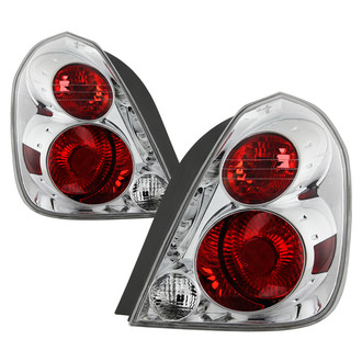 Spyder® - Driver and Passenger Side Chrome/Red Factory Style Tail Lights