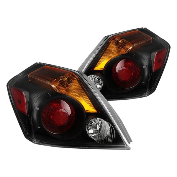 Spyder® - Black/Chrome Red/Amber Factory Style Tail Lights, Nissan Altima