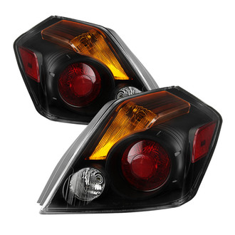 Spyder® - Driver and Passenger Side Black/Chrome Red/Amber Factory Style Tail Lights