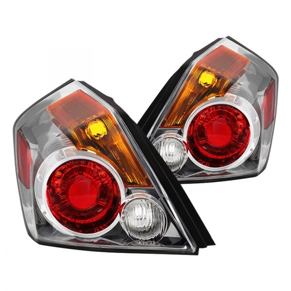 Spyder® - Chrome Red/Amber Factory Style Tail Lights, Nissan Altima