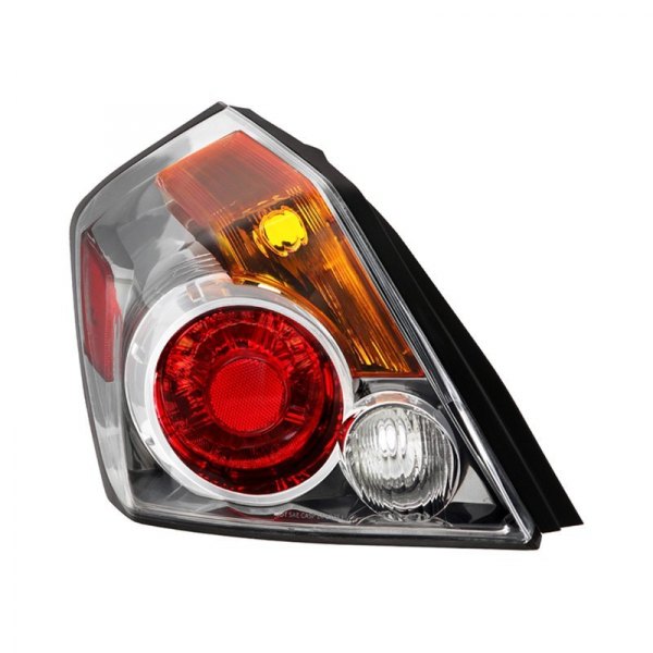 Spyder® - Driver Side Black/Chrome Red/Amber Factory Style Tail Light, Nissan Altima