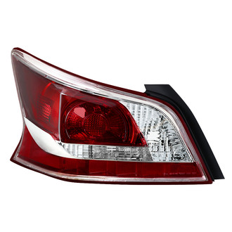 Spyder® - Driver Side Chrome/Red Factory Style Tail Light
