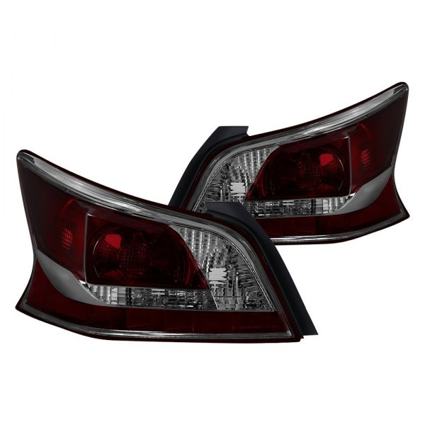 Spyder® - Chrome Red/Smoke Factory Style Tail Lights, Nissan Altima