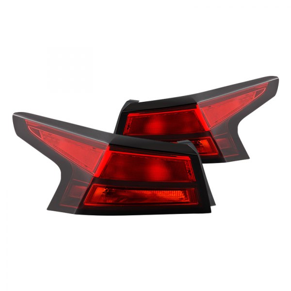 Spyder® - Outer Black/Red Factory Style Tail Lights, Nissan Altima