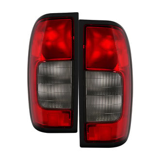 Spyder® - Driver and Passenger Side Chrome/Red Factory Style Tail Lights