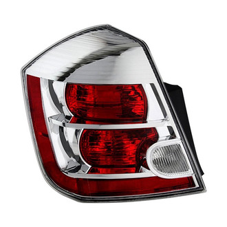 Spyder® - Driver Side Chrome/Red Factory Style Tail Light