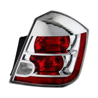 Spyder® - Passenger Side Chrome/Red Factory Style Tail Light