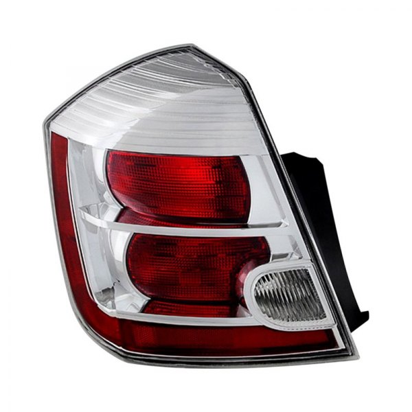 Spyder® - Driver Side Chrome/Red Factory Style Tail Light, Nissan Sentra