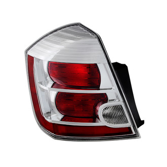 Spyder® - Driver Side Chrome/Red Factory Style Tail Light