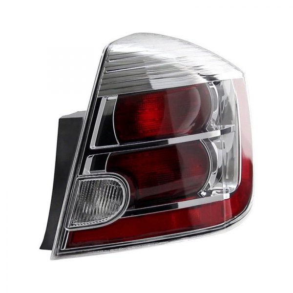 Spyder® - Passenger Side Chrome/Red Factory Style Tail Light, Nissan Sentra