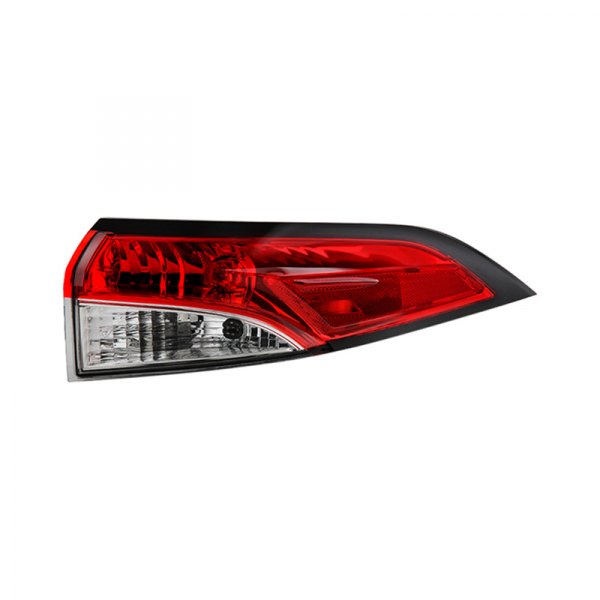 Spyder® - Passenger Side Outer Chrome/Red Factory Style Tail Light, Toyota Corolla