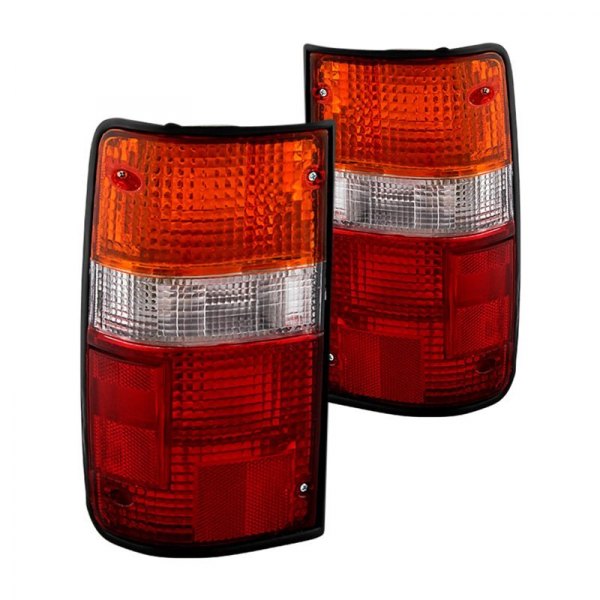 Spyder® - Chrome Red/Amber Factory Style Tail Lights, Toyota Pick Up