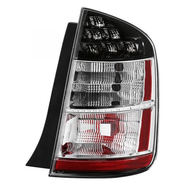 Spyder® - Passenger Side Black/Chrome Clear Factory Style LED Tail Light, Toyota Prius