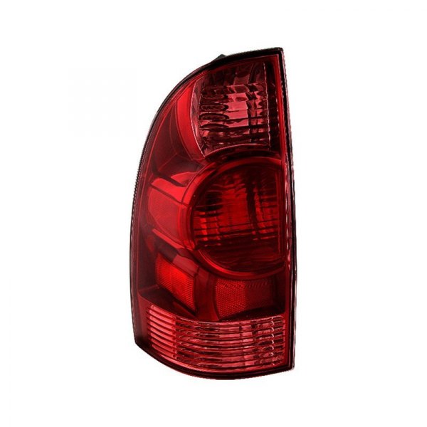 Spyder® - Driver Side Chrome/Red Factory Style Tail Light, Toyota Tacoma