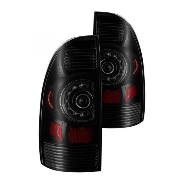 Spyder® - Black/Smoke Factory Style LED Tail Lights, Toyota Tacoma