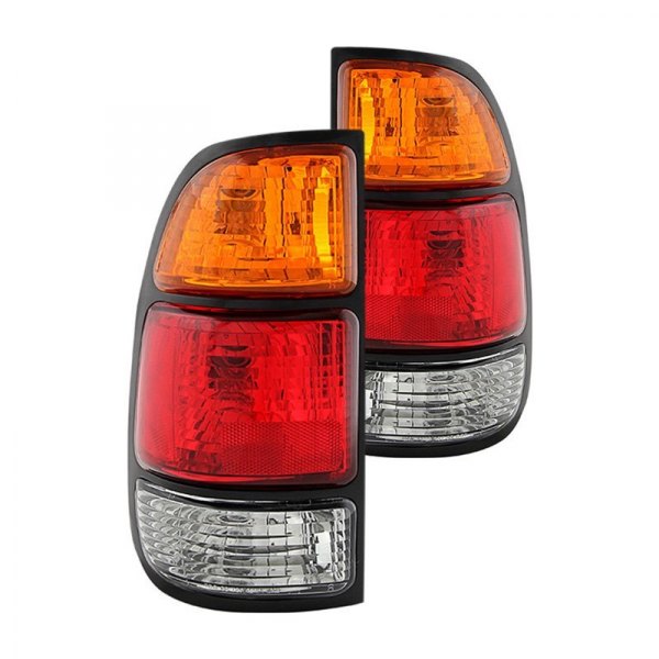 Spyder® - Chrome Red/Amber Factory Style Tail Lights, Toyota Tundra