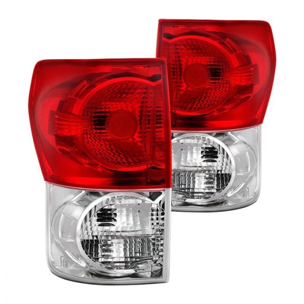 Spyder® - Chrome/Red Factory Style Tail Lights, Toyota Tundra