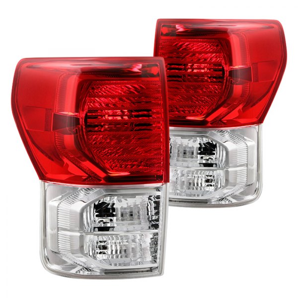 Spyder® - Chrome/Red Factory Style Tail Lights, Toyota Tundra
