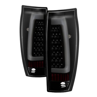 Spyder® - Driver and Passenger Side Black/Smoke Fiber Optic LED Tail Lights