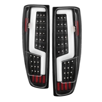 Spyder® - Driver and Passenger Side Black Fiber Optic LED Tail Lights